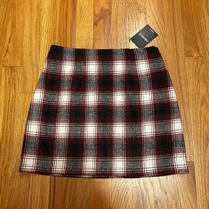 Plaid mini skirt